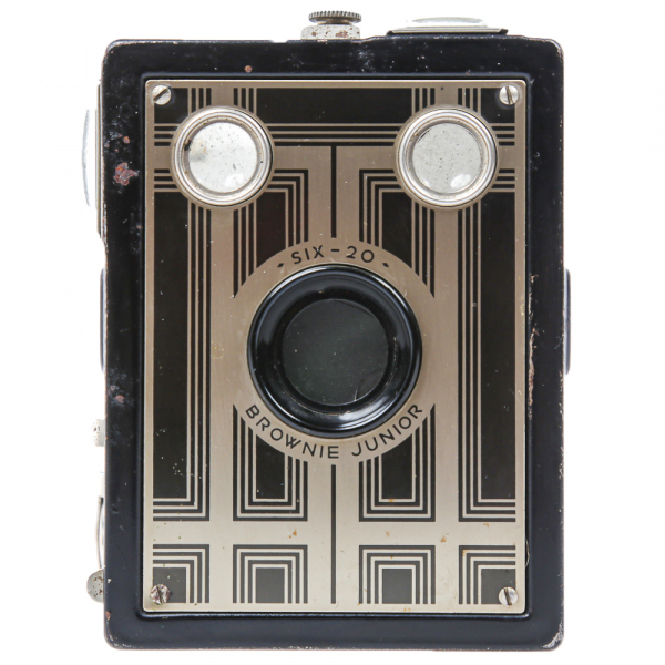 Kodak Six-20 Brownie Junior – Cameră box vintage cu design Art Deco, ideală pentru colecționari și pasionați de fotografie analog [3]