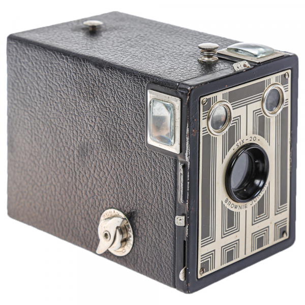 Kodak Six-20 Brownie Junior – Cameră box vintage cu design Art Deco, ideală pentru colecționari și pasionați de fotografie analog [8]