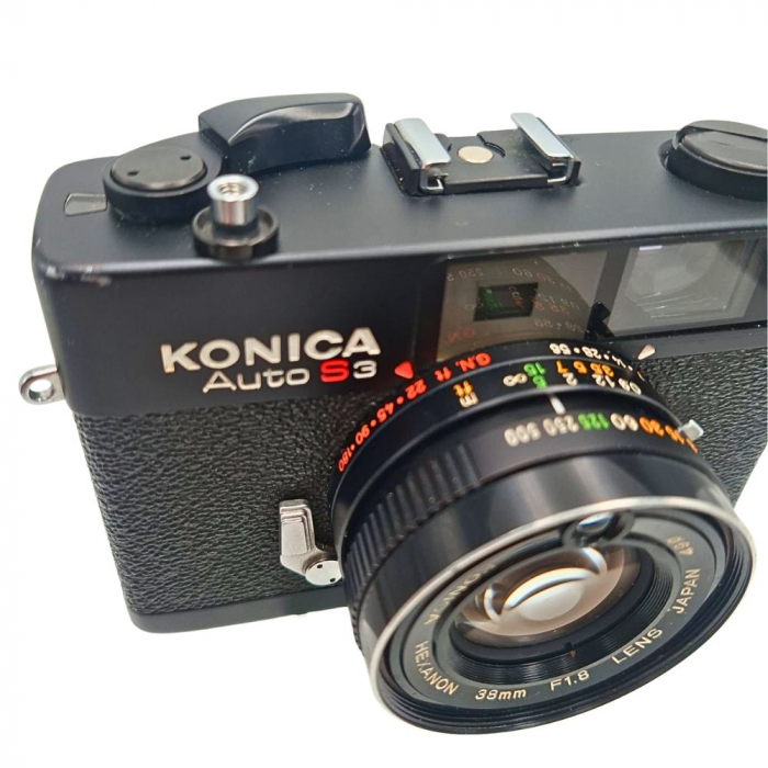 Konica Auto S3 – Cameră rangefinder analog 35mm cu obiectiv Hexanon 38mm f/1.8 și expunere TTL [2]