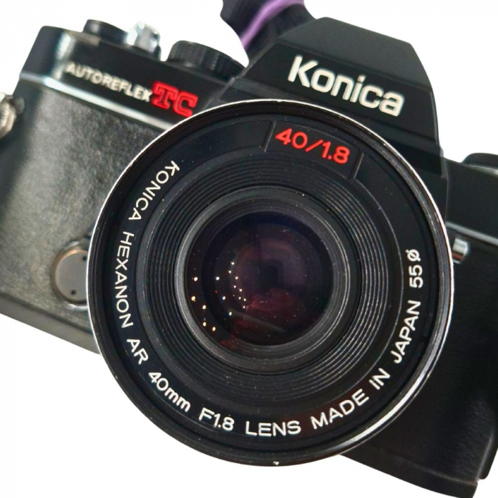 Konica Autoreflex TC + Hexanon AR 40mm f/1.8 – Cameră Foto Pe Film 35mm, Ușoară și Versatilă [5]