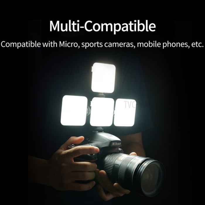 Telesin TE-LGT-001 RGB -Lampa Video LED 68R portabilă pentru Vlog, cu Lumina de umplere pentru Smartphone, DSLR sau Mirrorless [4]
