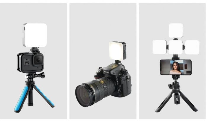 Telesin TE-LGT-001 RGB -Lampa Video LED 68R portabilă pentru Vlog, cu Lumina de umplere pentru Smartphone, DSLR sau Mirrorless [3]