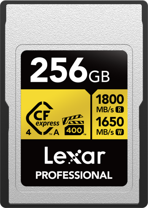 Lexar CFexpress 4.0 Pro Gold 256GB Type A card memorie profesional PCIe Gen 4 [12]