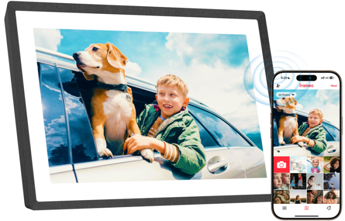 Lexar | Pexar Terra Digital Picture Frame | 10.1-inch expandable with 32GB SD card or USB (Grey) – ramă foto digitală Wi-Fi IPS anti-glare touchscreen HD 1280×800 32GB [4]