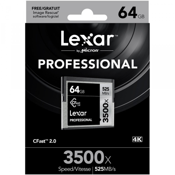 Lexar Professional CFast 2.0 64GB 525MB/s 3500X [2]