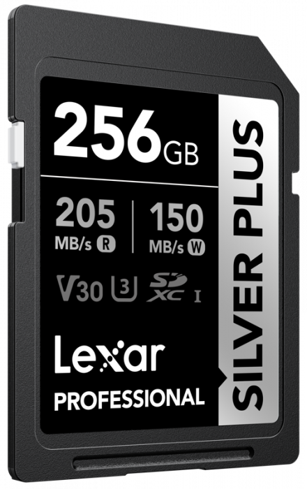 Lexar 256GB SDXC Professional SILVER Plus UHS-I/U3/A2/4K R205/W150 (V30) [3]
