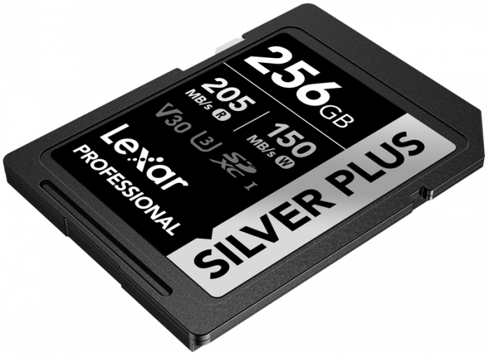 Lexar 256GB SDXC Professional SILVER Plus UHS-I/U3/A2/4K R205/W150 (V30) [4]