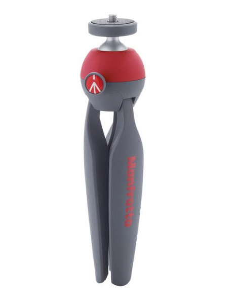 Manfrotto PIXI minitrepied cu cap bila - rosu [2]