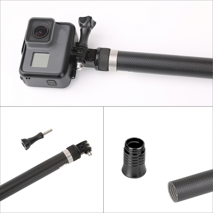Selfie Stick super lung din fibră de carbon, 2.7M - Generatia a II-a - GP-MNP-270-2 [7]