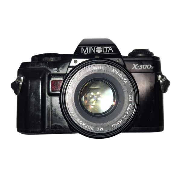 Minolta X-300s + Obiectiv MC Rokkor -PF 50mm f/1.7 – Cameră Foto SLR pe Film 35mm, Ideală pentru Începători [1]