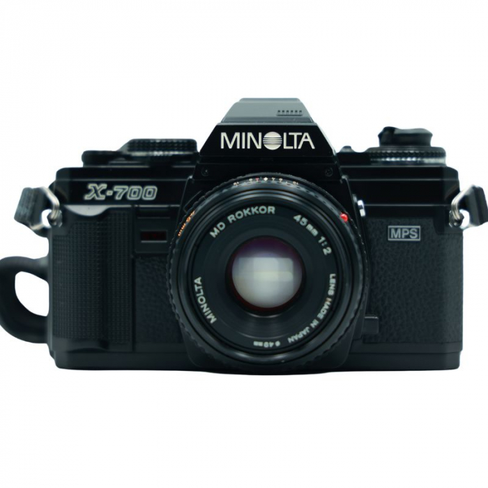 Minolta X-700 + MD Rokkor 45mm f/2 – Cameră Analog 35mm, Mod Program și Manual [1]