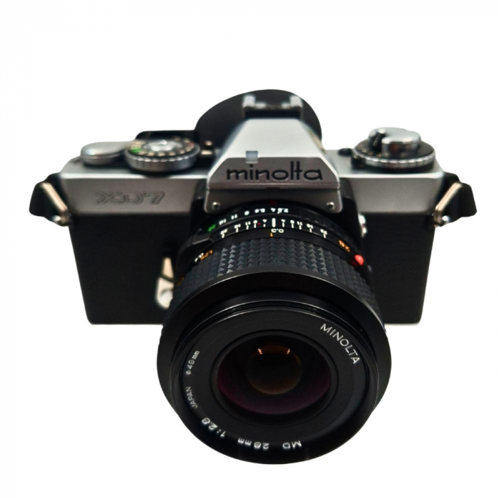Minolta XD7 + MD Rokkor 28mm f/2.8 – Cameră pe Film 35mm, Full Manual + Automat, Made in Japan [1]