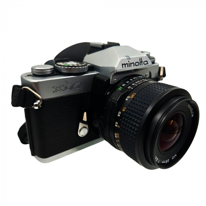 Minolta XD7 + MD Rokkor 28mm f/2.8 – Cameră pe Film 35mm, Full Manual + Automat, Made in Japan [2]