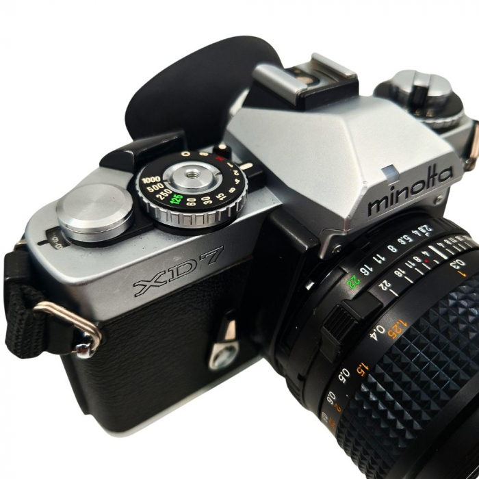 Minolta XD7 + MD Rokkor 28mm f/2.8 – Cameră pe Film 35mm, Full Manual + Automat, Made in Japan [3]