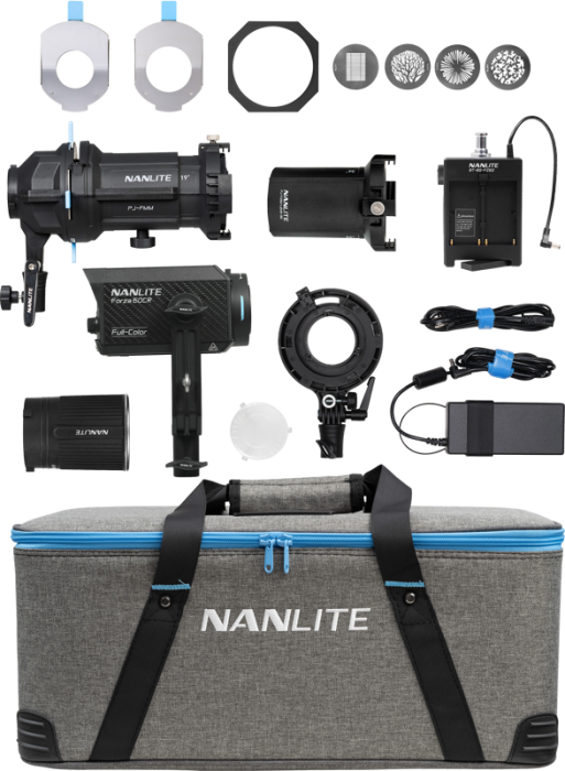 NANLITE Forza 60CR LED Color Spot Light with 19°&36° Projection Attachment [13]