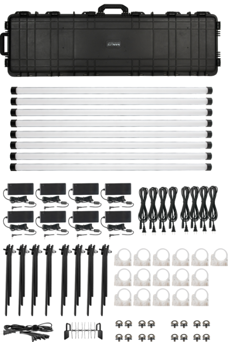 Nanlite PavoTube II 30XR – KIT 8 BUCATI - Tub LED RGBWW Pixel 4’ cu CRMX LumenRadio și control wireless complet [11]