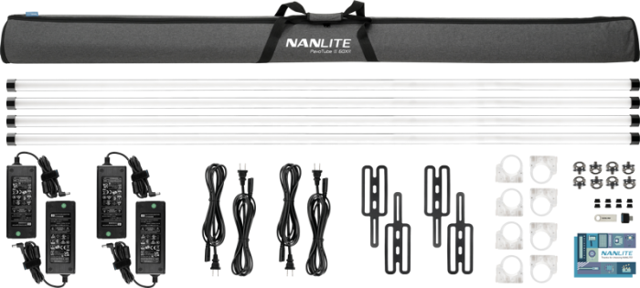 Nanlite PavoTube II 60XR –  KIT 4 BUCATI - Tub LED RGBWW Pixel de 8’ cu CRMX LumenRadio și control wireless complet [11]