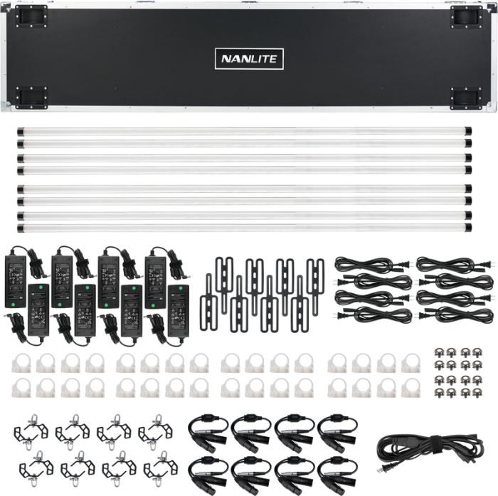 Nanlite PavoTube II 60XR –  KIT 8 BUCATI - Tub LED RGBWW Pixel de 8’ cu CRMX LumenRadio și control wireless complet [26]