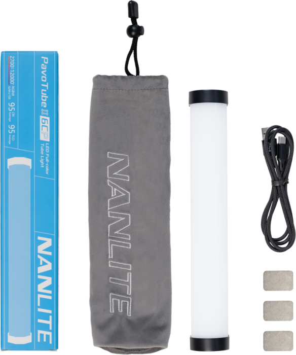 Nanlite PavoTube II 6CP 1-Kit – Tub LED RGBWW 25cm cu Motor Nebula [6]