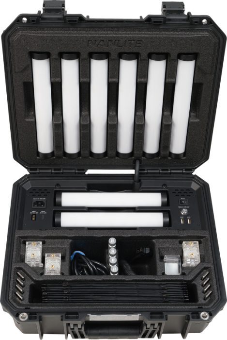 Nanlite PavoTube II 6XR KIT 8 Bucati – Tub LED RGBWW compact cu control CRMX și efecte pixel [8]