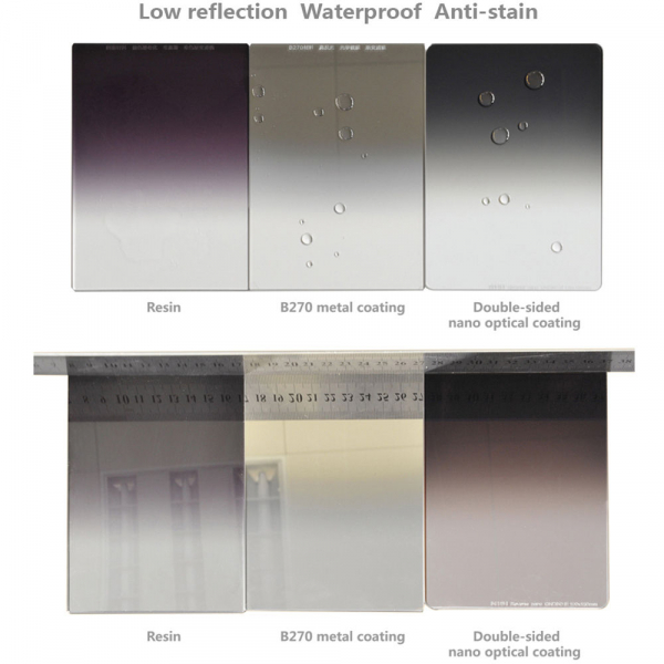 NiSi NANO REVERSE IR GND8 100x150mm - filtru neutru gradual 0.9 la 0.15 / 3 la 0.5 stopuri [8]