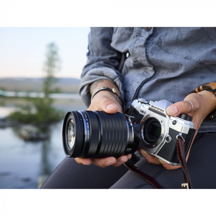 OM-5 Kit cu M.Zuiko Digital 14-150mm F4-5.6 II si cu M.Zuiko Digital 45mm F1.8 - ECG-5 - BLS-50 - BLACK - Aparat Foto Mirrorless [7]