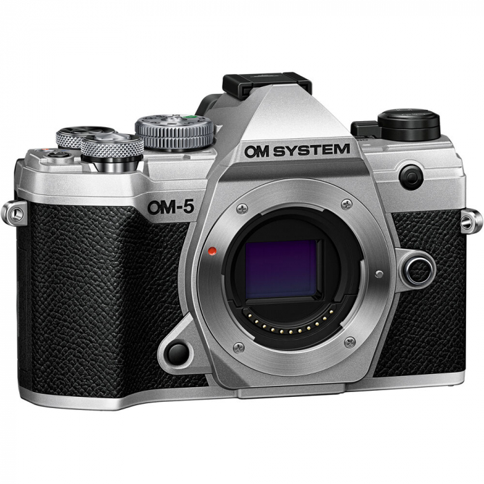 OM-5 Kit cu M.Zuiko Digital 14-150mm F4-5.6 II si cu M.Zuiko Digital 45mm F1.8 - ECG-5 - BLS-50 - SILVER - Aparat foto Mirrorless [2]