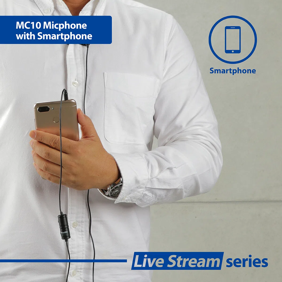 Phottix MC10 Microfon Lavaliera cu Cablu 1.5m [8]