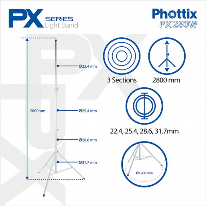 Phottix PX280w - Stativ lumini 280cm [11]