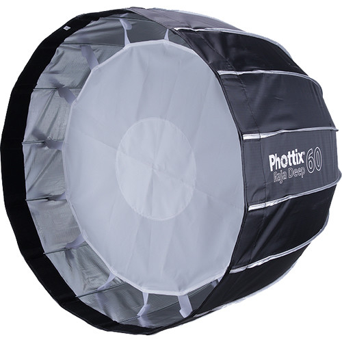 Phottix Raja Deep Quick-Folding Softbox parabolic 60cm + grid + montura Bowens [2]