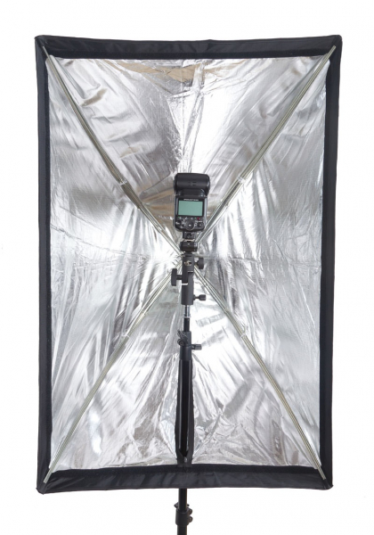 Phottix softbox portabil, tip umbrela 60cm x 90cm + GRID ,  pentru blitz extern cu patina [3]