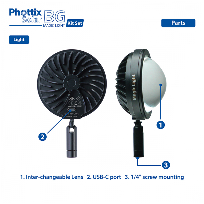 Phottix Solar BG Magic Light Kit Set [10]