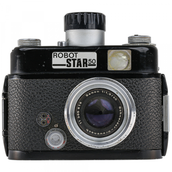 Robot Star 50 – aparat foto pe film 35mm, fabricat în Germania, mecanism automat cu arc [2]