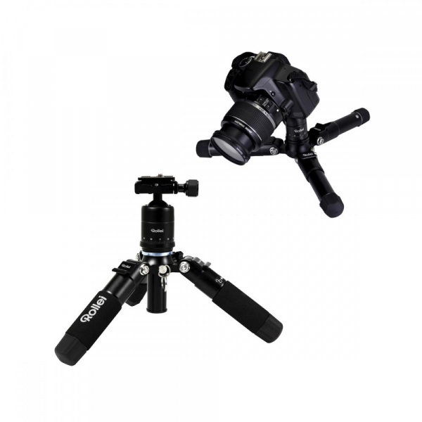 Rollei Compact Traveler Mini M-1 - kit  mini trepied + cap cu bila , negru [2]