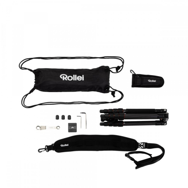 Rollei Compact Traveler No. 1 Carbon -  kit trepied + cap cu bila , negru [3]