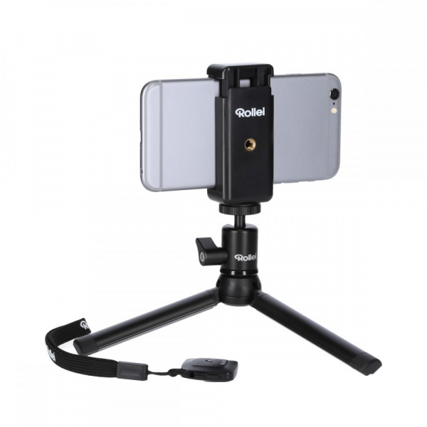 Rollei Smart Photo Selfie Stick cu suport de telefon si mini trepied , argintiu/negru [4]