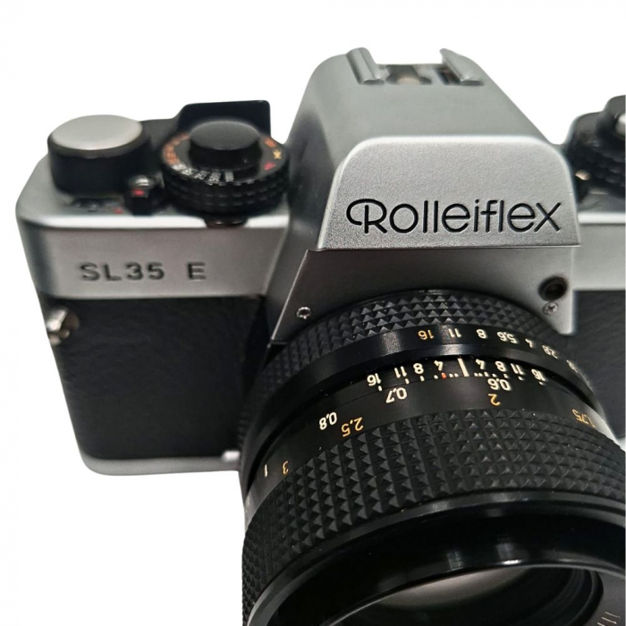 Rolleiflex SL35 E cu Planar 50mm f/1.8 și Tele-Tessar 135mm f/4 – Cameră SLR analog germană cu optică Carl Zeiss [2]