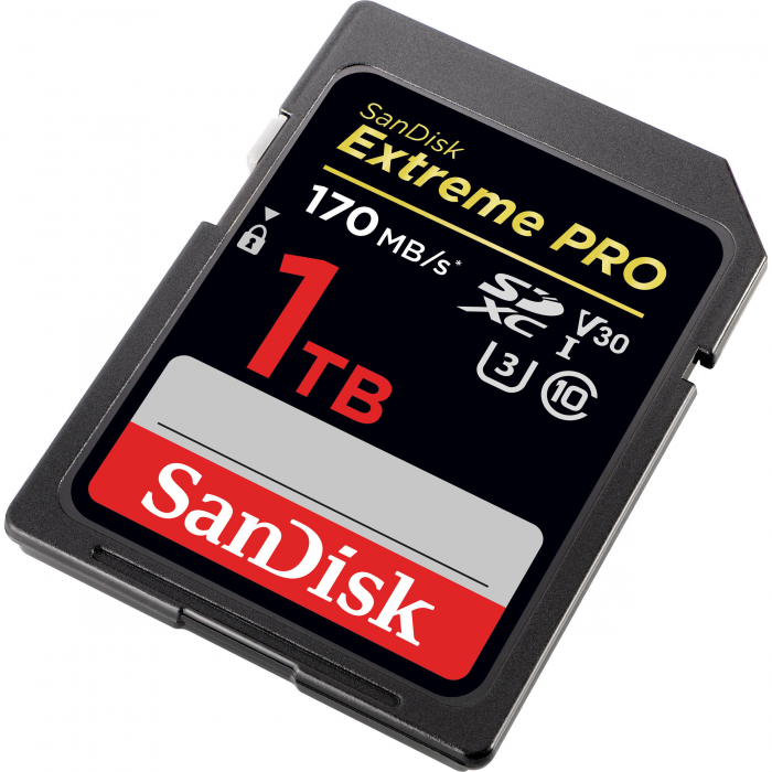 SanDisk 1TB Extreme PRO UHS-I SDXC, 170MB/s, V30, UHS-I (SDSDXXY-1024G-GN4IN), [1]
