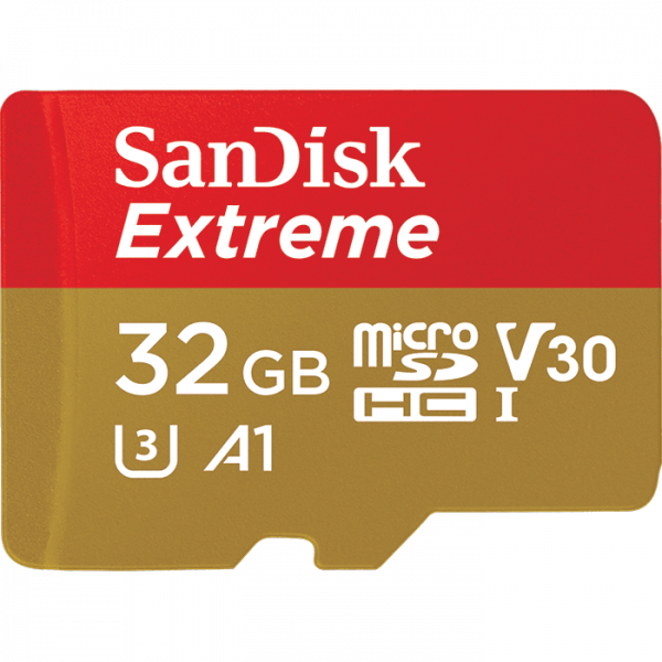 Sandisk Extreme MicroSDHC 32GB 100MB/s 667x UHS-I ( SDSQXAF-032G-GN6AA ) [1]