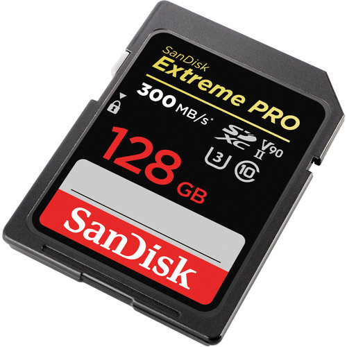 SanDisk  Extreme Pro SDXC 128GB 300MB/s 2000x, UHS-II Class 10 (SDSDXDK-128G-GN4IN) [3]