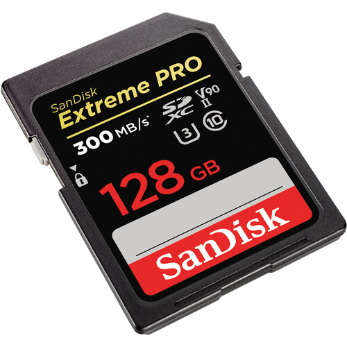 SanDisk  Extreme Pro SDXC 128GB 300MB/s 2000x, UHS-II Class 10 (SDSDXDK-128G-GN4IN) [2]