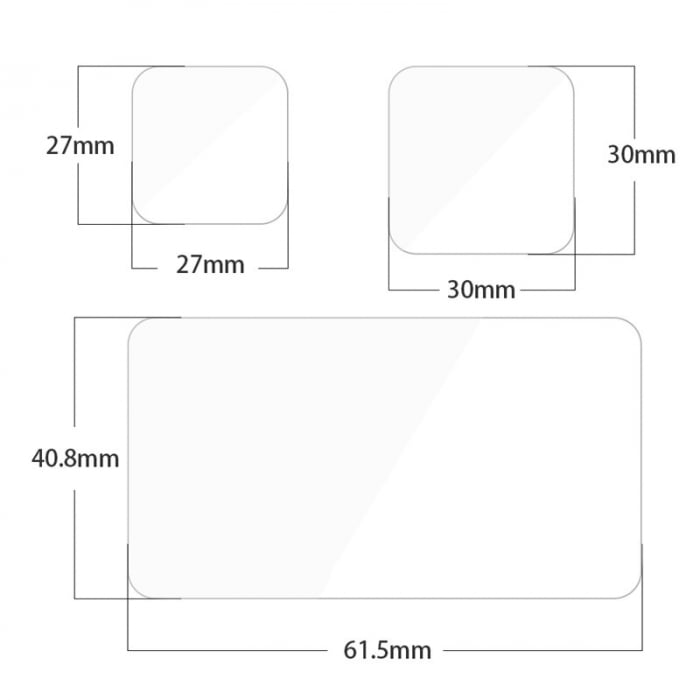 Telesin GP-FLM-901 Set folii de protectie pentru ecranele GoPro Hero 9 transparent - negru [6]