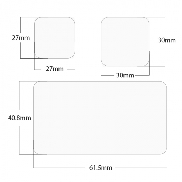 TELESIN GP-FLM-902 Set de folii de protecție a ecranului ultra transparente pentru Gopro9 [11]