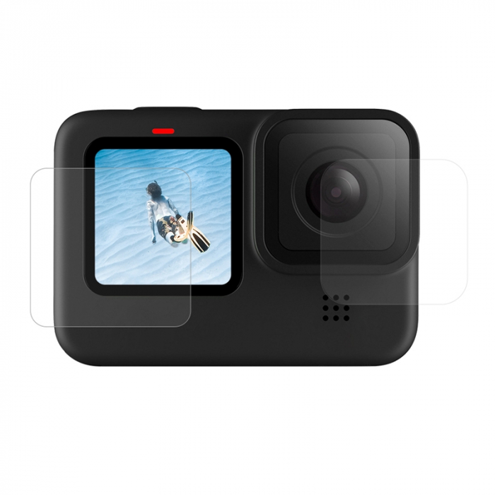 TELESIN GP-FLM-902 Set de folii de protecție a ecranului ultra transparente pentru Gopro9 [15]
