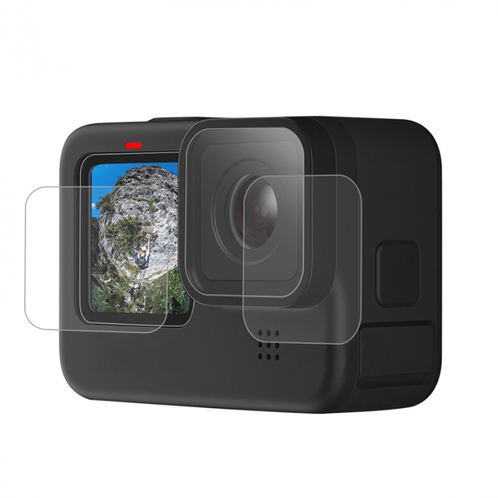 TELESIN GP-FLM-902 Set de folii de protecție a ecranului ultra transparente pentru Gopro9 [17]
