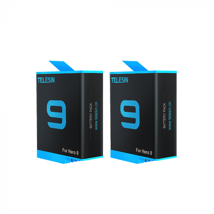 Set All-in-one Incarcator  & Cititor Card microSD & Cutie de pastrare pentru baterii GoPro Hero9 + 2 baterii Hero 9 Li-Ion pentru GoPro Hero 9 - GP-BTR-905-GY TF [3]