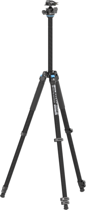 Sirui Carbon Fiber Tripod Kit L-224F + KS-10 – kit trepied foto compact fibră carbon cu cap ball head KS-10 low-gravity Arca-Swiss [10]