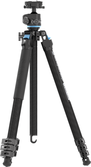 Sirui Carbon Fiber Tripod Kit L-224F + KS-10 – kit trepied foto compact fibră carbon cu cap ball head KS-10 low-gravity Arca-Swiss [7]