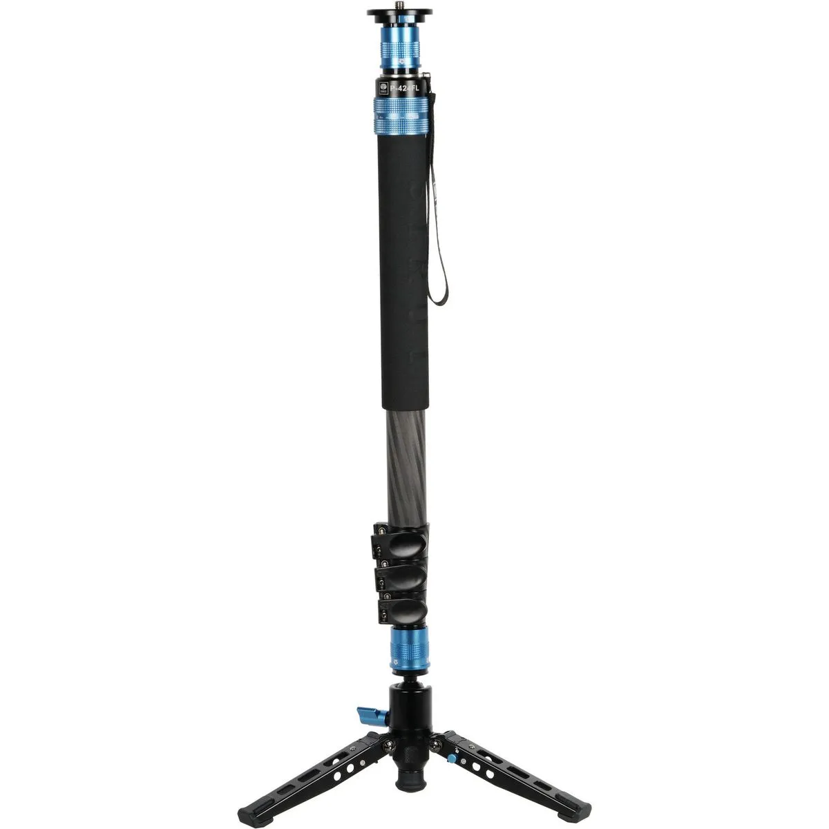 Sirui Monopod P-424FL din fibră de carbon P-424FL sunt monopode foto/video - monopod, monopod cu picioare, tije de extensie - trepiede de masă într-un întreg [1]