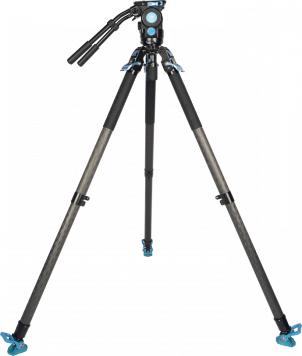 Sirui Videokit ST-124+VA-5 Trepied din carbon WPS cu cap video  Sirui Trepied din fibră de carbon cu 4 secțiuni Sirui ST124 și kit cap fluid VA-5 X - Trepied din carbon WPS cu cap video [5]